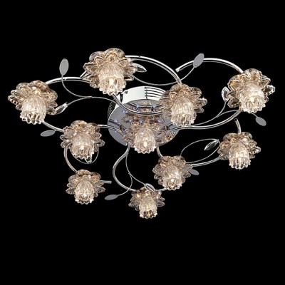 Люстра Eurosvet 4899/10 хром/синий+красный+фиолетовый