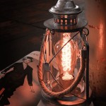 Настольная лампа в виде керосинка Eglo 49284 BRADFORD