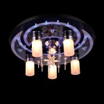 Люстра Eurosvet 4944/5+1 чёрный/бело-синий