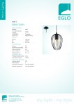 Подвесной светильник Eglo 49477 NEWTOWN