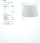 Абажур Eglo 49654 VINTAGE
