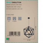 Подвесной светильник Eglo 49762 EMBLETON