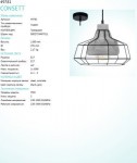 Подвесной светильник Eglo 49781 CONSETT
