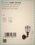Светильник бра Eglo 49811 PORT SETON