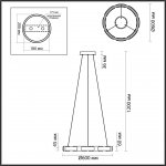 Люстра Odeon Light 4991/55L Fierro