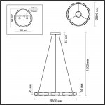 Люстра Odeon Light 4991/80L Fierro