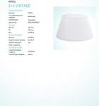 Абажур Eglo 49956 VINTAGE