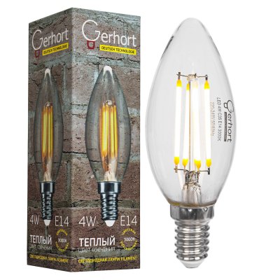 Экономсвет 4W GERHORT C35 LEDFL 3000K E14