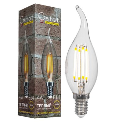 Экономсвет 4W GERHORT CW35 LEDFL 3000K E14