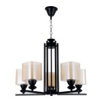 Потолочный светильник Экономсвет 50016/5BK BR+WT