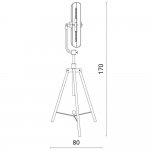 Торшер вентилятор Divinare 5002/05 PN-5 COTTERO