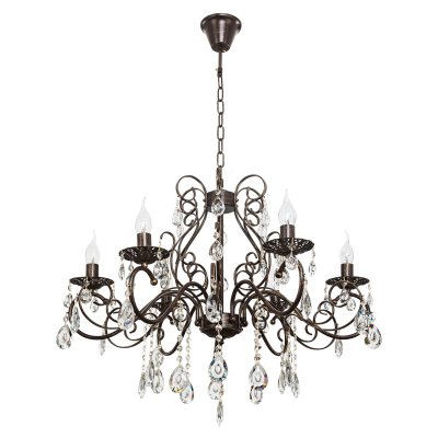 Люстра классическая с хрусталем Экономсвет 5002/6CO WG