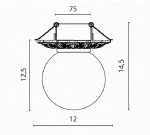 Светильник потолочный Divinare 5007/20 PL-1 PERLA