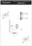 Светильник настенный Divinare 5008/04 AP-1 RETE
