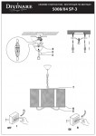 Светильник подвесной Divinare 5008/04 SP-3 RETE