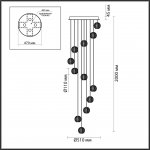 Люстра Odeon light 5008/56L CRYSTAL