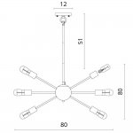 Светильник подвесной Divinare 5011/02 SP-18 FLORIANA