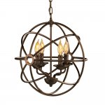 Люстра Foucault'S Orb Crystal Nude D42 MAK interior 5013-D420BK Антик