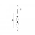 Подвесной светильник Divinare AMBRA 5016/17 SP-36