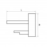 Заглушка концевая однофазная Lightstar 502166 Barra