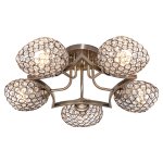 Потолочный светильник 50226/5AB BK+CL Экономсвет