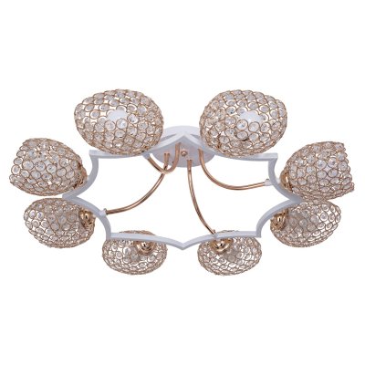 Люстра еврокаркас Экономсвет 50226/8WT+FGD CL+FGD