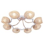 Люстра еврокаркас Экономсвет 50226/8WT+FGD CL+FGD