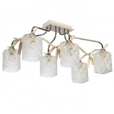 Светильник ЭкономСвет 50262/6CR+WTD WT