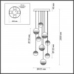 Люстра каскадная Odeon Light 5037/84L L-VISION