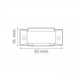 Соединитель малый прямой трехфазный Lightstar 504109 Barra