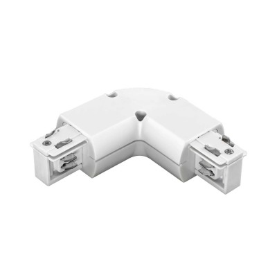 Соединитель L-образный трехфазный белый Lightstar 504126 Barra