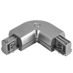 Соединитель L-образный трехфазный серебро Lightstar 504129 Barra