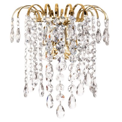 Светильник бра с хрусталем Экономсвет 50500/2wFGD WT