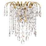 Светильник бра с хрусталем Экономсвет 50500/2wFGD WT