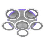 Люстра светодиодная Gerhort 50552/6WT RGB