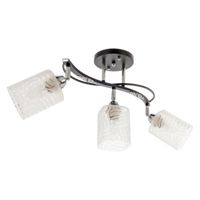 Люстра классическая Экономсвет 50578/3CR+BK WT Люстра классическая Экономсвет 50578/3CR+BK WT