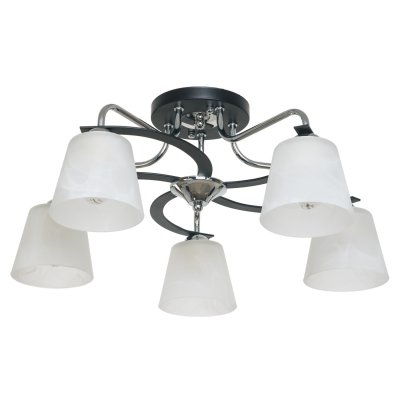 Светильник ЭкономСвет 50584/5CR+BK WT