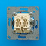 JUNG механизм Выключатель 2-клавишный контрольный для управления жалюзи 10А 250В (505KOVU5)