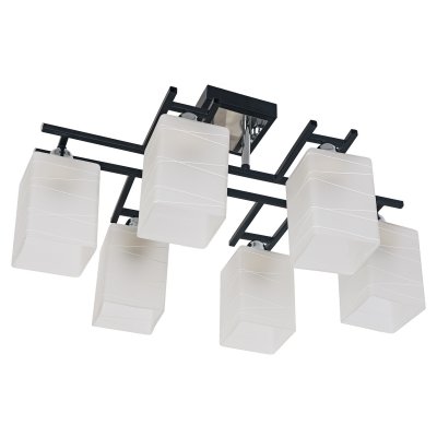 Люстра еврокаркас Экономсвет 50611/6CR+BK WT Люстра еврокаркас Экономсвет 50611/6CR+BK WT