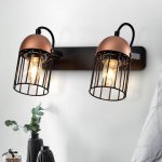 Светильник настенно-потолочный спот Rivoli Anemon 5062-702 поворотный 2 х E27 40 Вт лофт - кантри