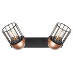 Светильник настенно-потолочный спот Rivoli Anemon 5062-702 поворотный 2 х E27 40 Вт лофт - кантри