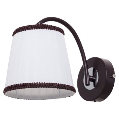 Светильник бра классическое 50713/1wBR+CR WT Экономсвет Светильник бра классическое 50713/1wBR+CR WT Экономсвет