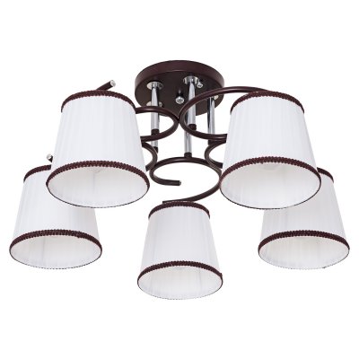 Светильник ЭкономСвет 50713/5BR+CR WT