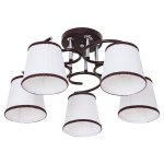 Светильник ЭкономСвет 50713/5BR+CR WT