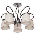 Светильник ЭкономСвет 50725/5CR+BR BEG