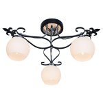 Люстра современная Экономсвет 50747/3CR+BK WT