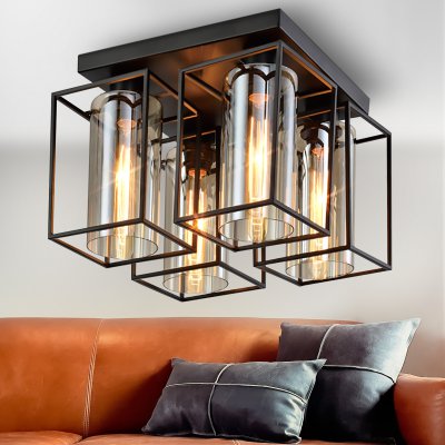 Светильник потолочный Rivoli Leonie 5081-304 4 * Е27 40 Вт лофт кантри