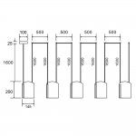 Подвесной светильник Divinare MIRACOLO 5086/06 SP-5