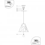 Подвесной светильник Divinare PIRAMIDE 5098/01 SP-1