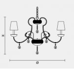 Подвесной светильник Masiero CLASSICA 5100 12+3+2